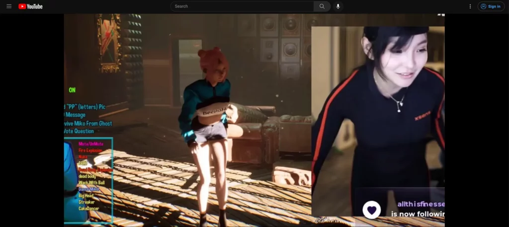 A Vtuber Codemiko Demonstrates The Use Of Motion Tracking Body Suit