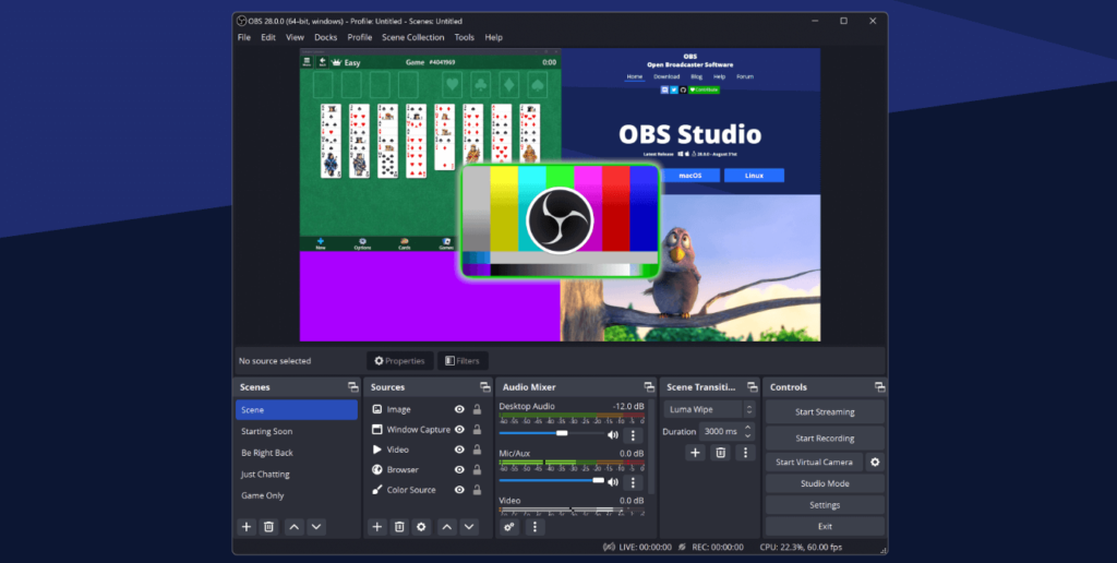using OBS Studio as a part of how to become a VTuber