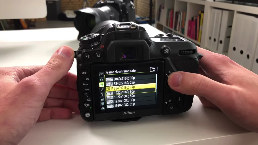 Setting up framerate in the best DSLR for streaming