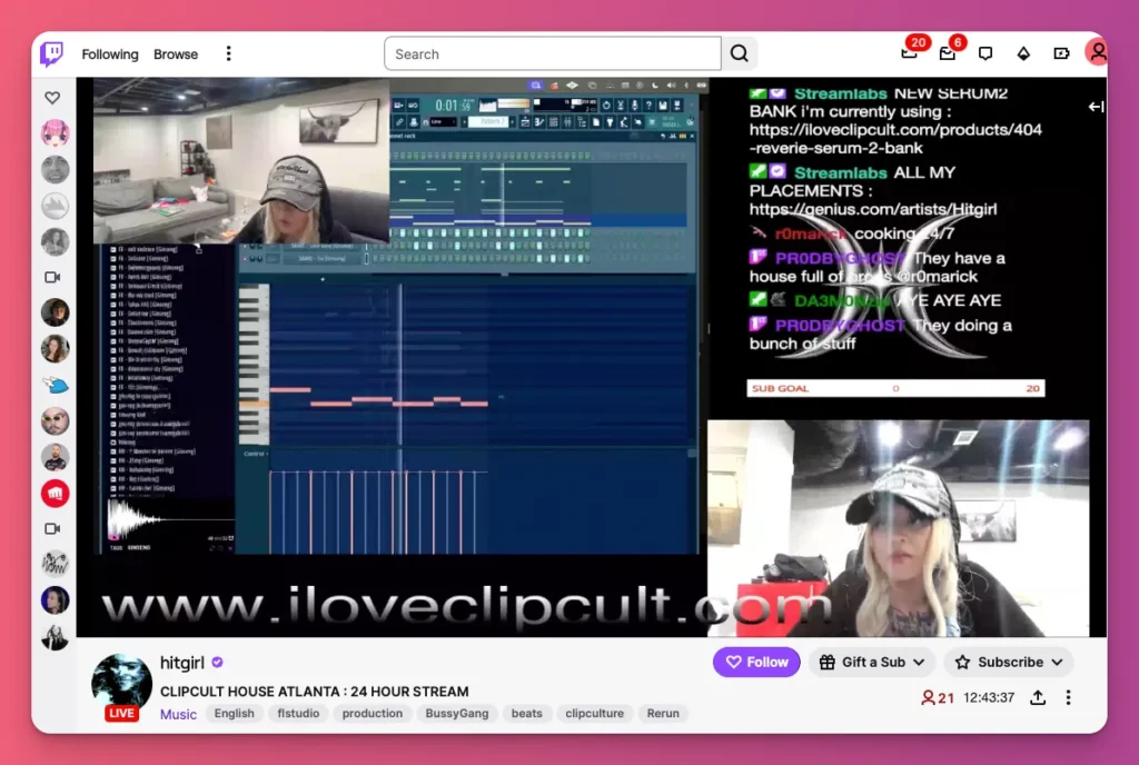 You can stream music making on Twitch as a unique content
