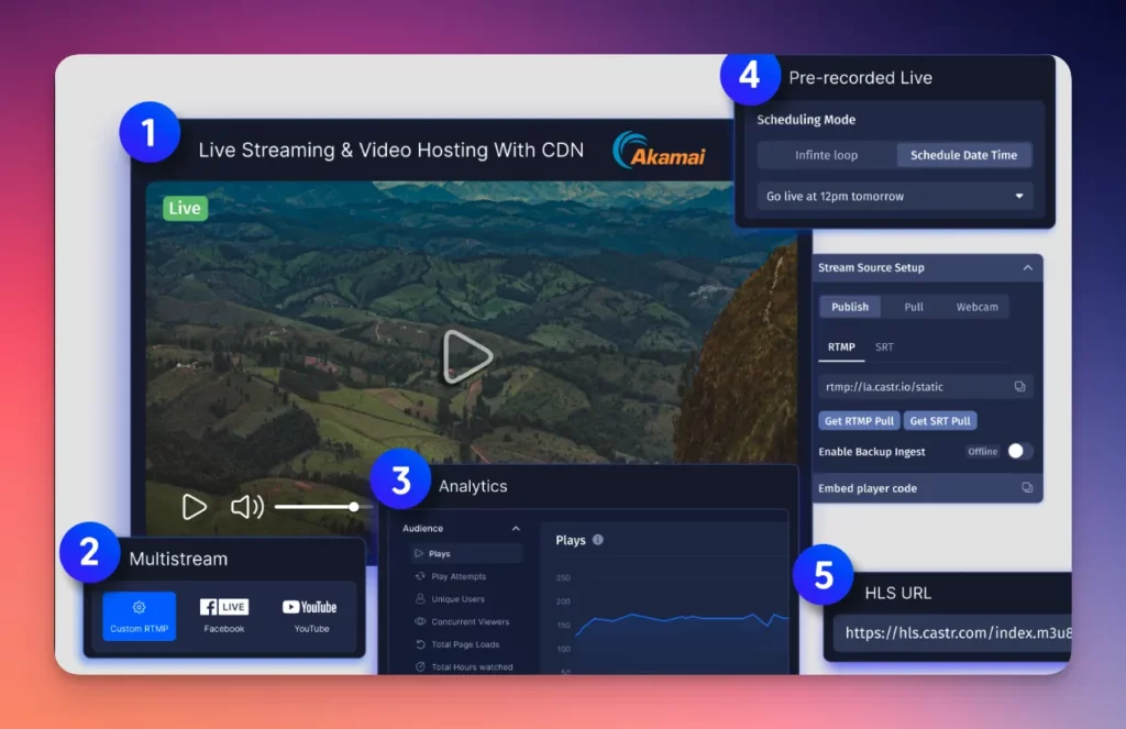 Castr is among the best streaming platforms in the market