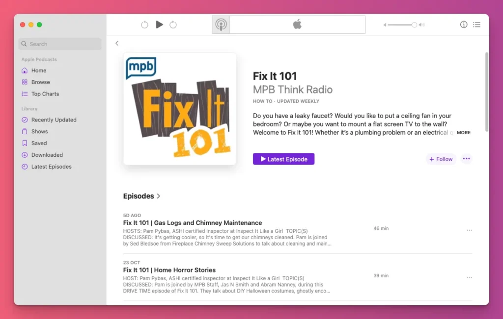How to fix things is also a good podcast ideas you can work on