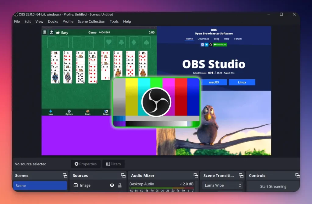 OBS Studio is one of the best streaming software to use for free