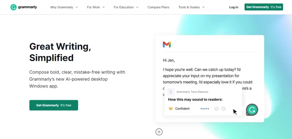 Grammarly can be used to help content creators in writing