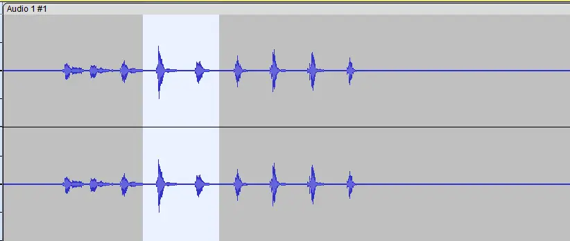 Selecting unwanted recording parts as apart of how to do voice overs