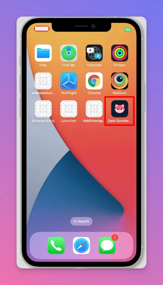 The Shortcut Icon will be on your iPhone home screen