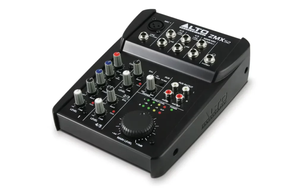 Alto Professional ZMX52, an audio mixer for streaming