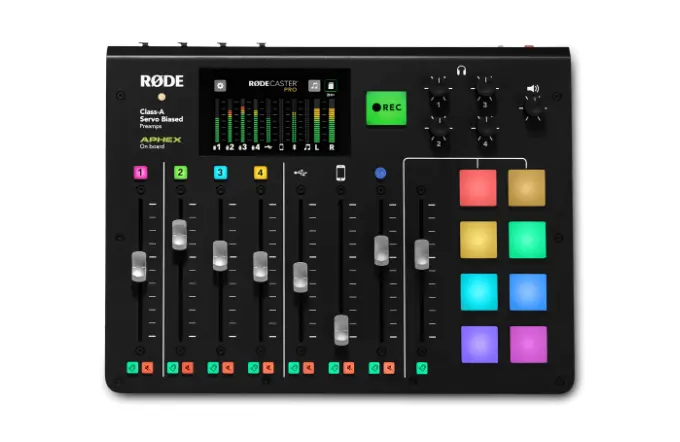 RODECaster Pro, a streaming audio mixer