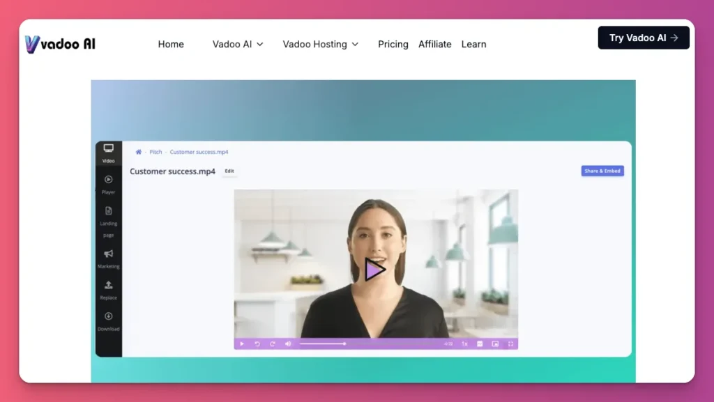 A VOD platform with great AI features