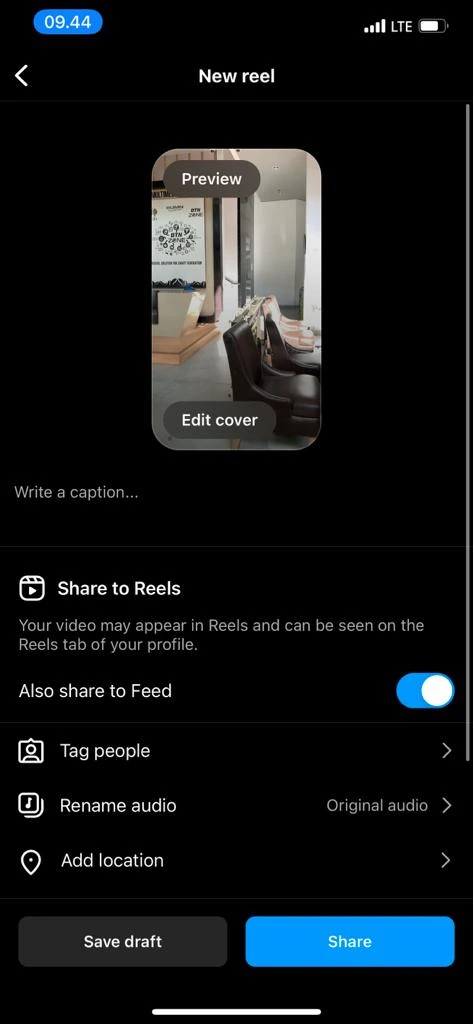 Add Hashtags for Instagram Reels