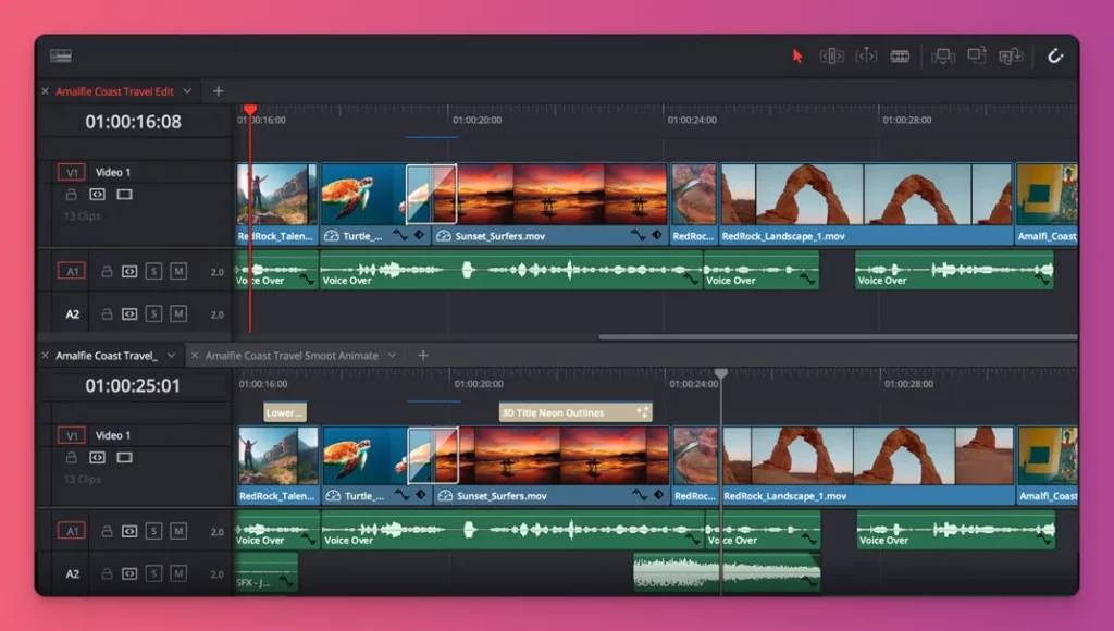 Davinci Resolve can be your editing software for any projects
