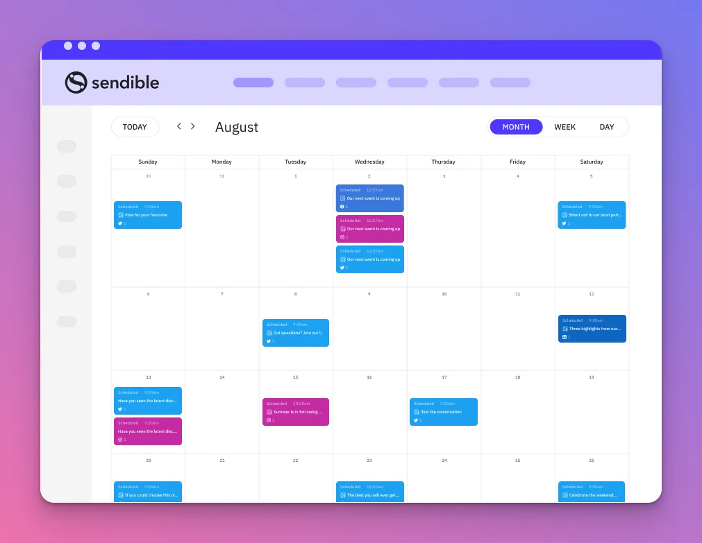 Sendible is a great social media scheduler you can try