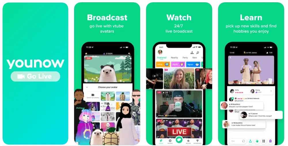YouNow is one of the best livestreaming apps for iPhone