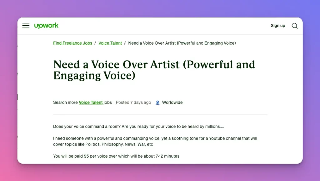 How to make money as a teenager online by doing voice over? Get projects from platforms like Fiverr