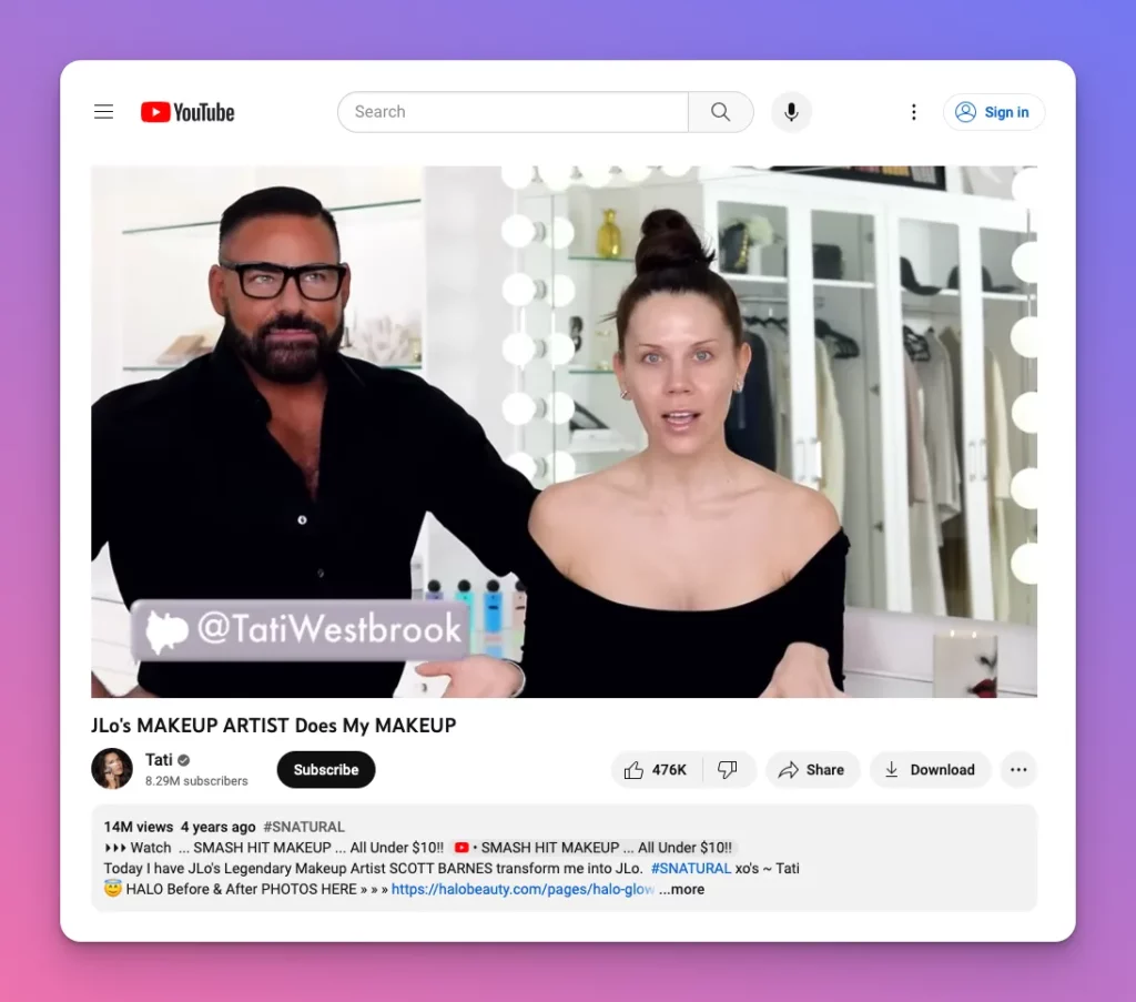What is a Vlog, a video blog. Tati uses it to share her experiences in fashion and beauty niche