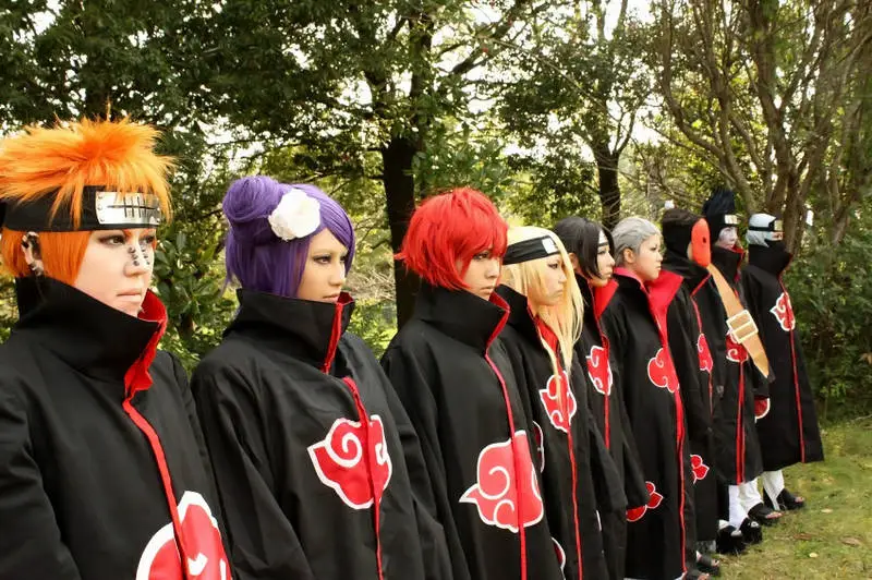 group cosplay ideas: akatsuki as villain group in naruto anime