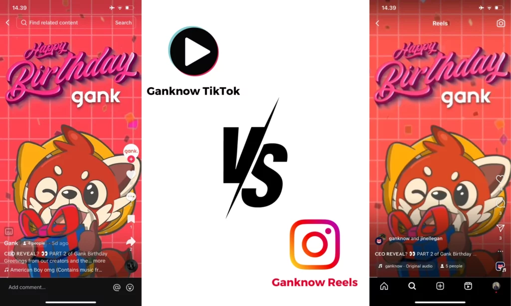 Instagram Reels vs TikTok User Interface