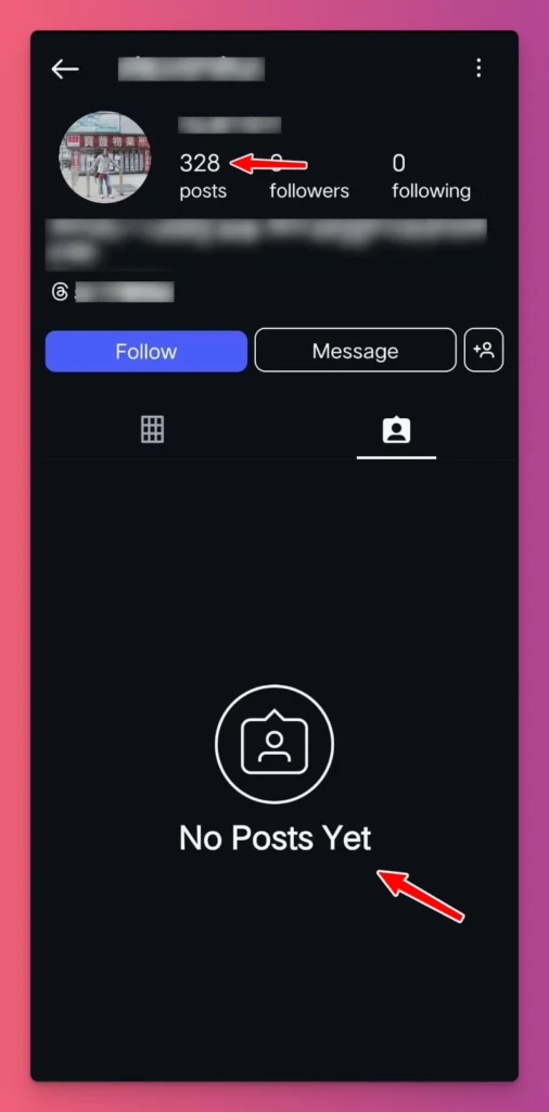 How do you know if someone blocked you on Instagram? No Posts Yet