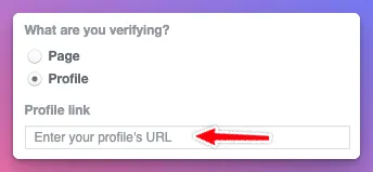 How to verify your Facebook account, choose profile or page