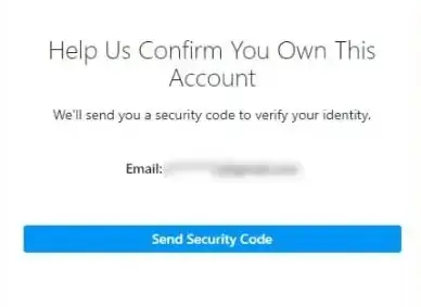 requesting security code to solve the "Instagram locked me out" issue