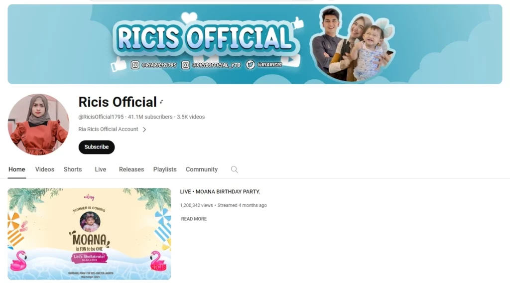 Ricis Official, YouTuber Indonesia dengan Penghasilan Terbanyak