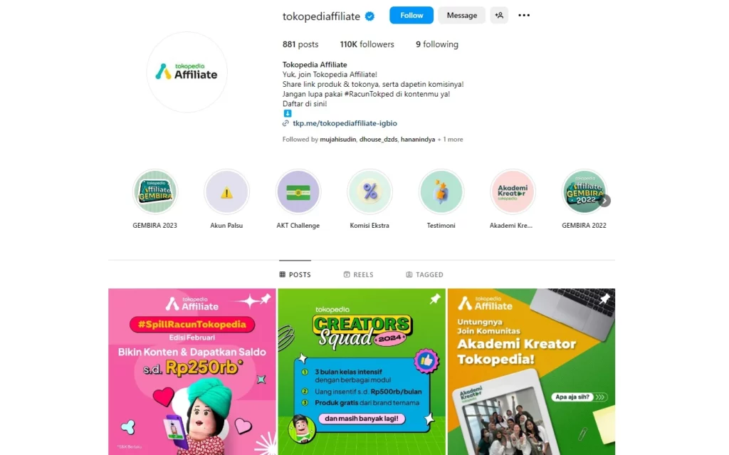 Cara Menghasilkan Uang di Instagram dari Progam Afiliasi