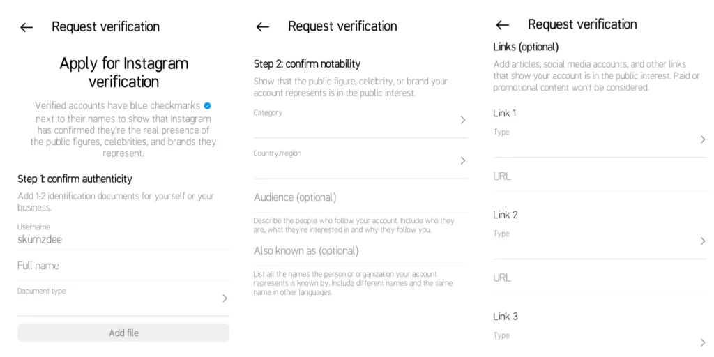 Cara mengajukan centang biru Instagram di Android