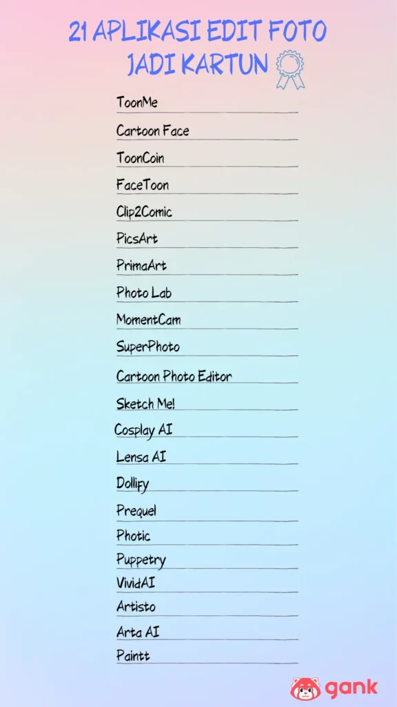 Aplikasi Edit Foto jadi Kartun