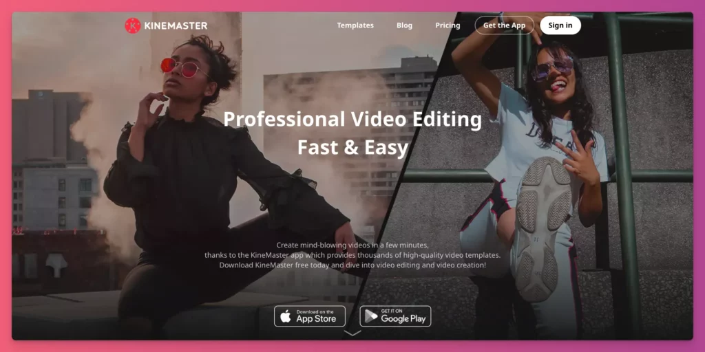 Aplikasi edit video gratis buat HP yaitu Kinemaster
