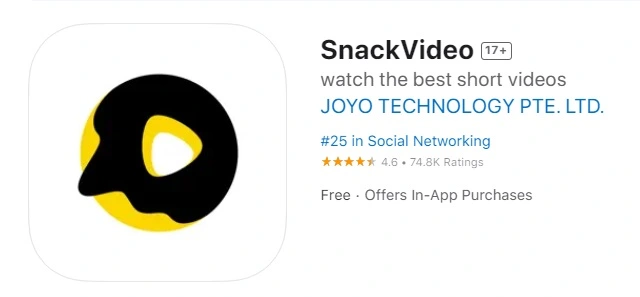 Aplikasi Jedag Jedug- snack video