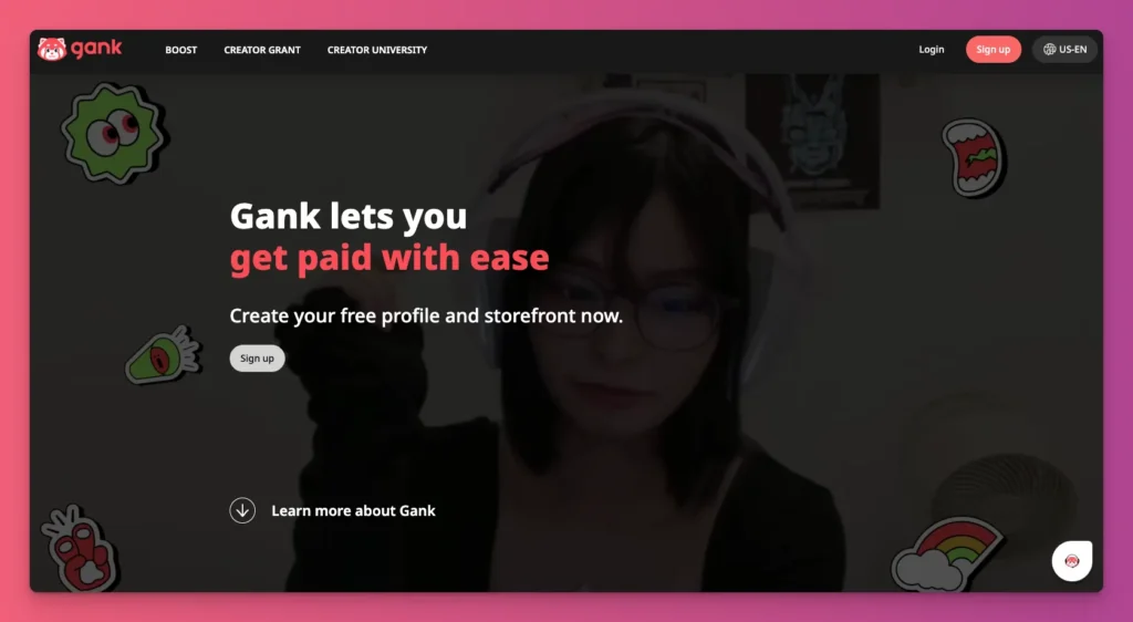 You can join Gank to earn money from your content as a cosplayer