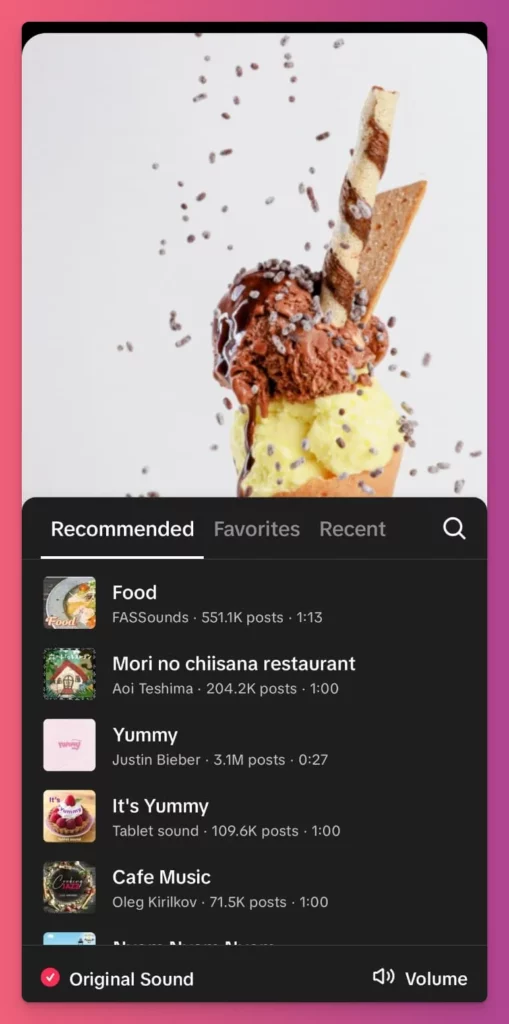 how to do a slideshow on TikTok? Add sound to the video