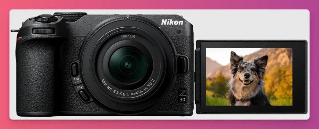 Nikon Z30 is a good vlogging camera