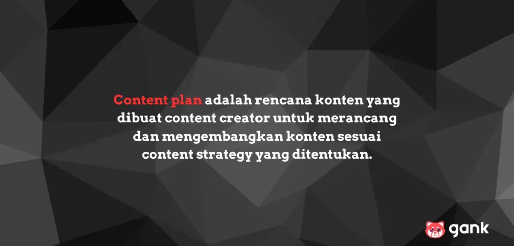 Pengertian content plan