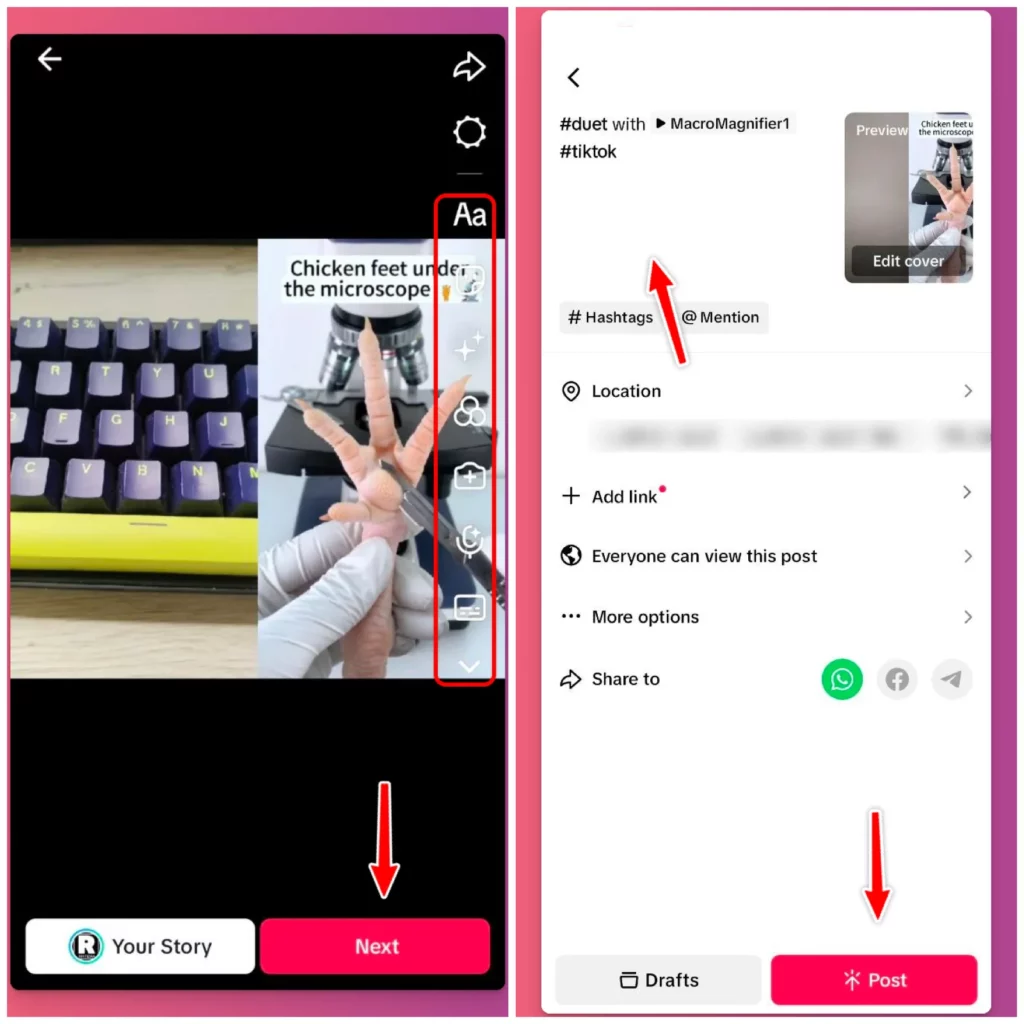 How to use Duet on TikTok? Add your part, edit your video, post it