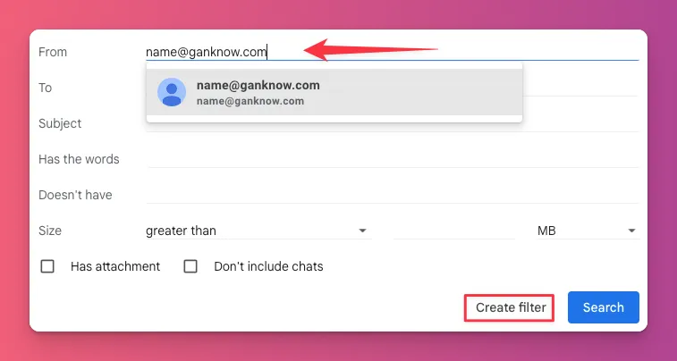 You need to enter the email or domain to whitelist their emails in your inbox