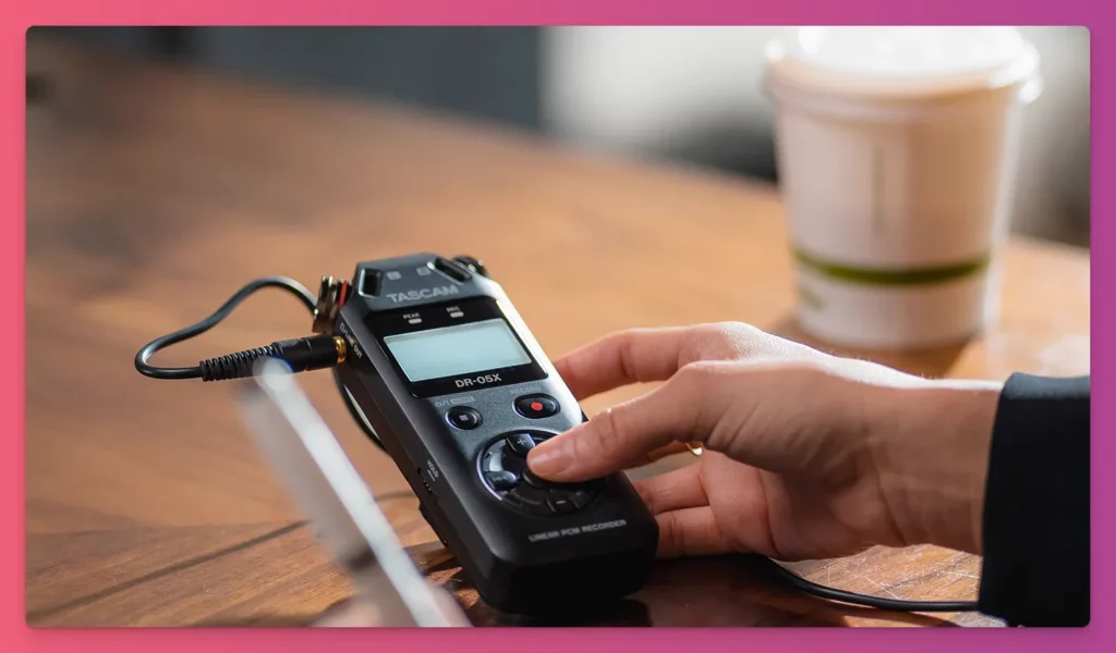 Podcast equipment for beginners often include digital audio recorder