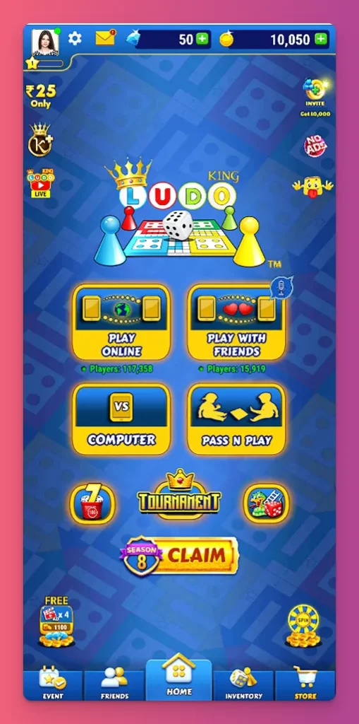 Salah satu pilihan game online seru saat ini juga termasuk Ludo King yang sederhana