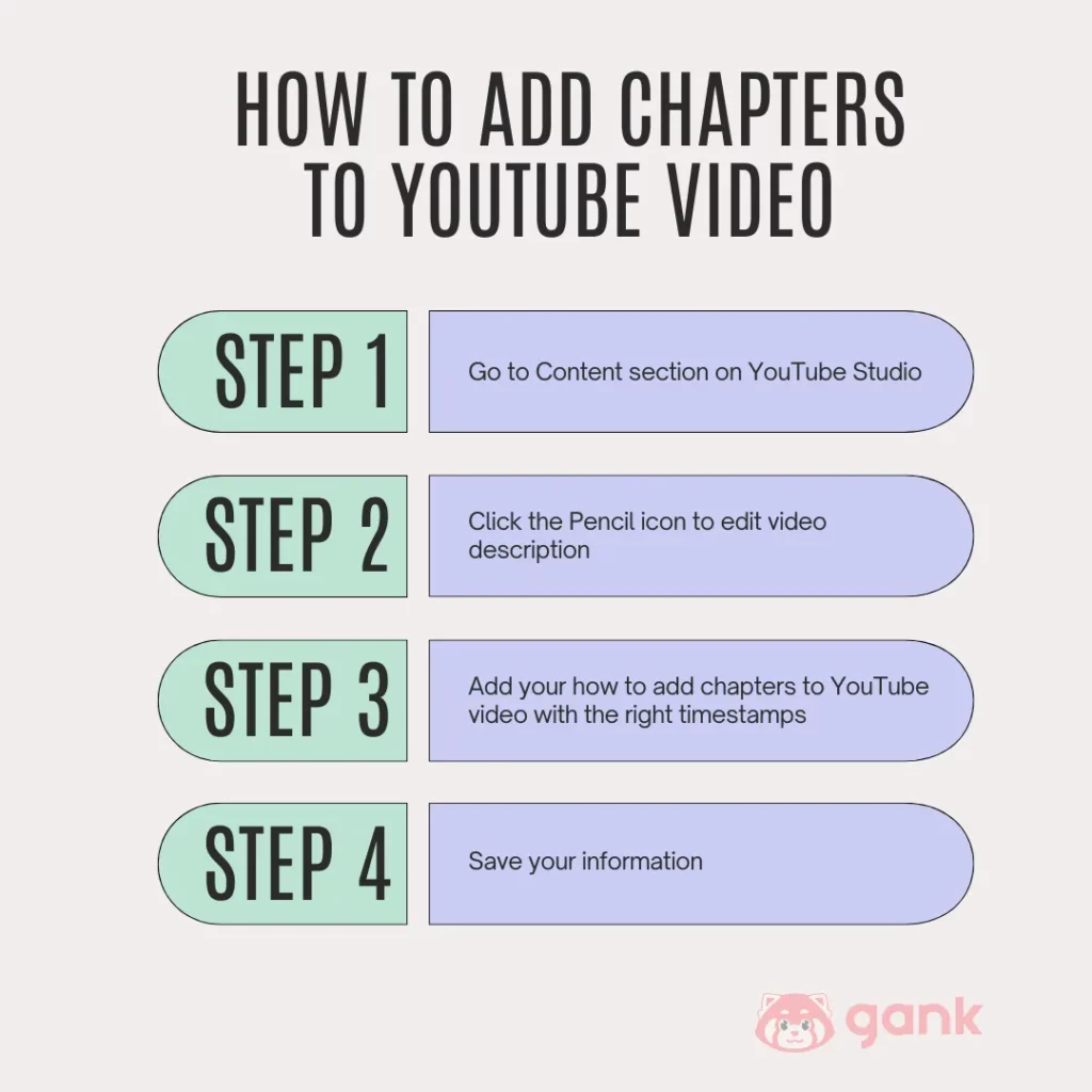 how to add chapters to YouTube video