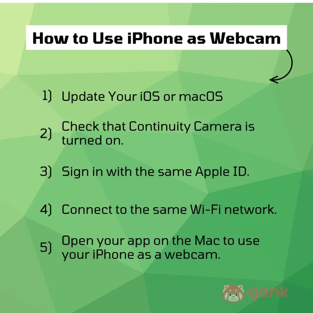 How to Use iPhone as webcam