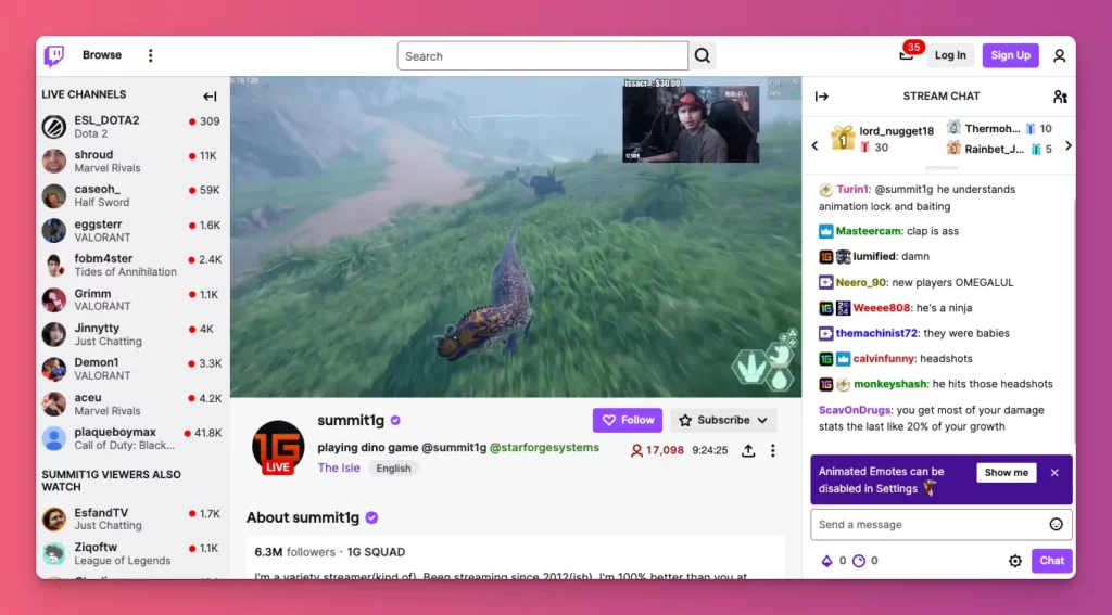 Streamer artinya orang yang live di platform streaming seperti Twitch