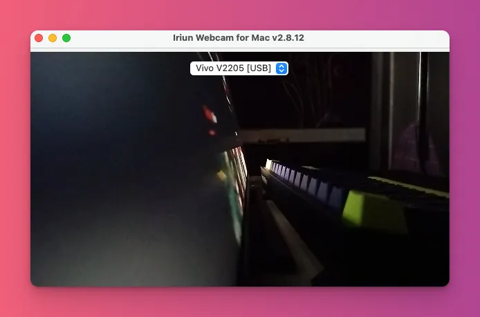 how to use your phone as a webcam in MacOS with Irium app