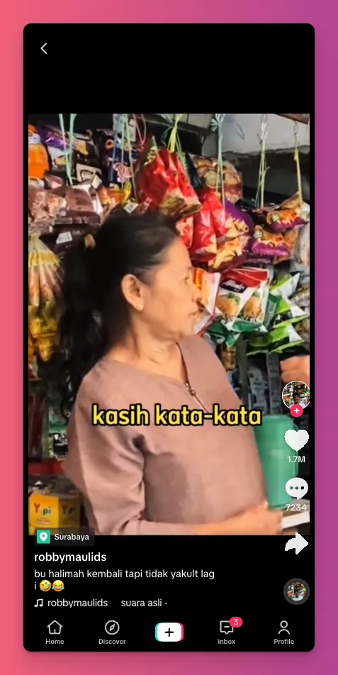 konten TikTok yang menarik salah satunya konten quotes