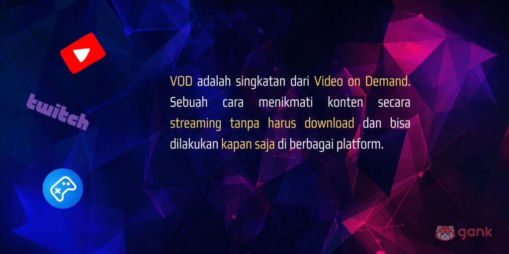 VOD artinya streaming video konten on demand