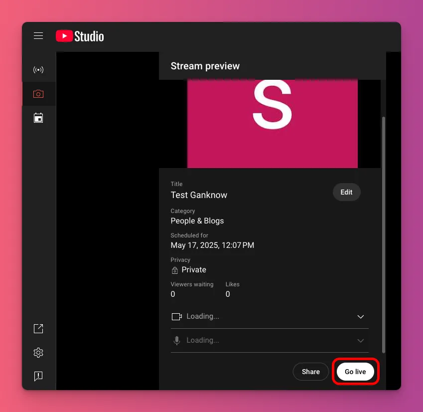 How to live stream on YouTube? You can just hit the Go Live Button