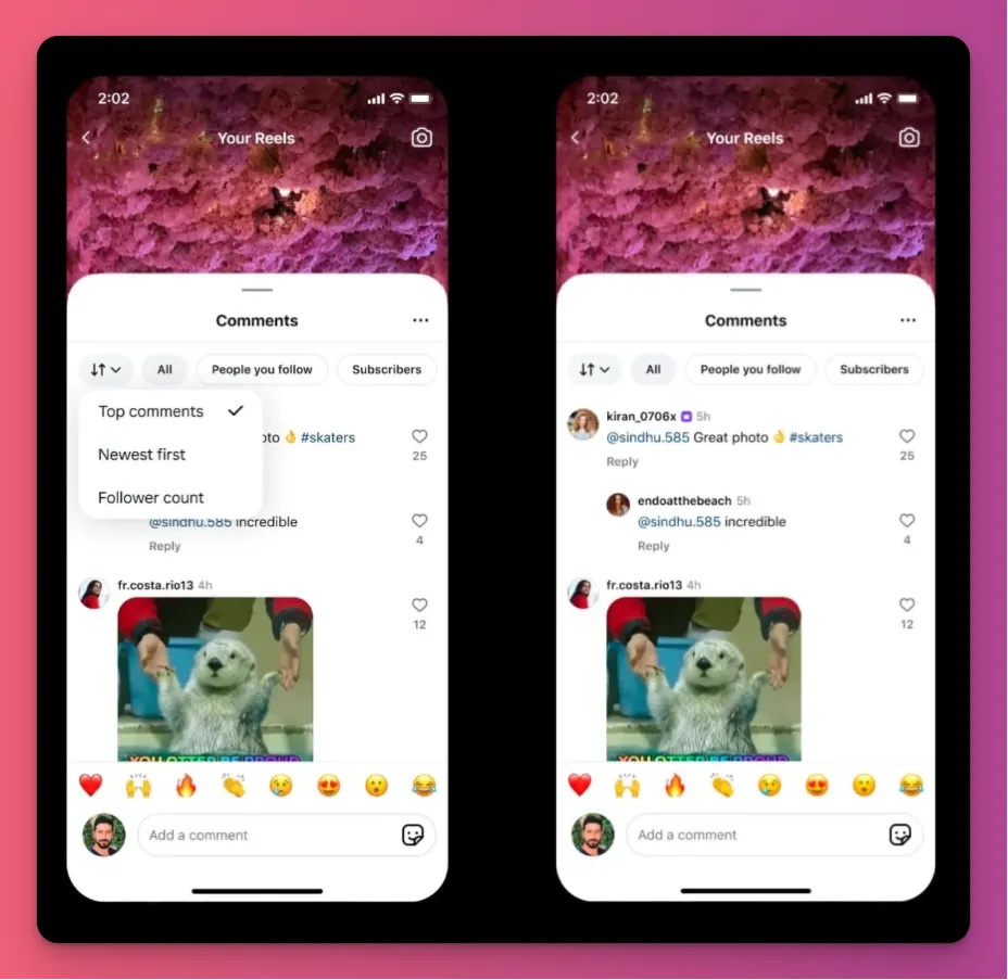 Top comments sorting can trick you into thinking Instagram isn't showing comments