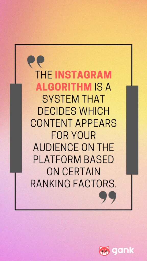 What is Instagram algorithm copy