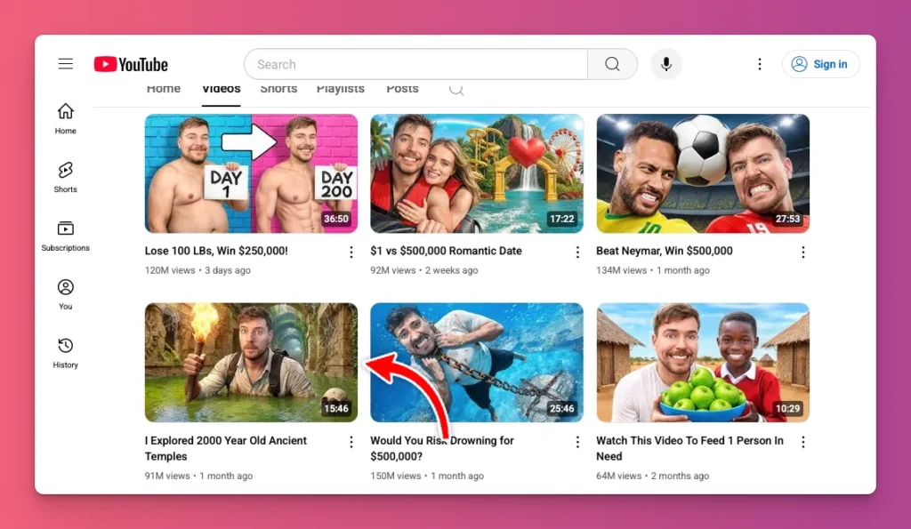 how do you make a YouTube video with great thumbnail like MrBeast