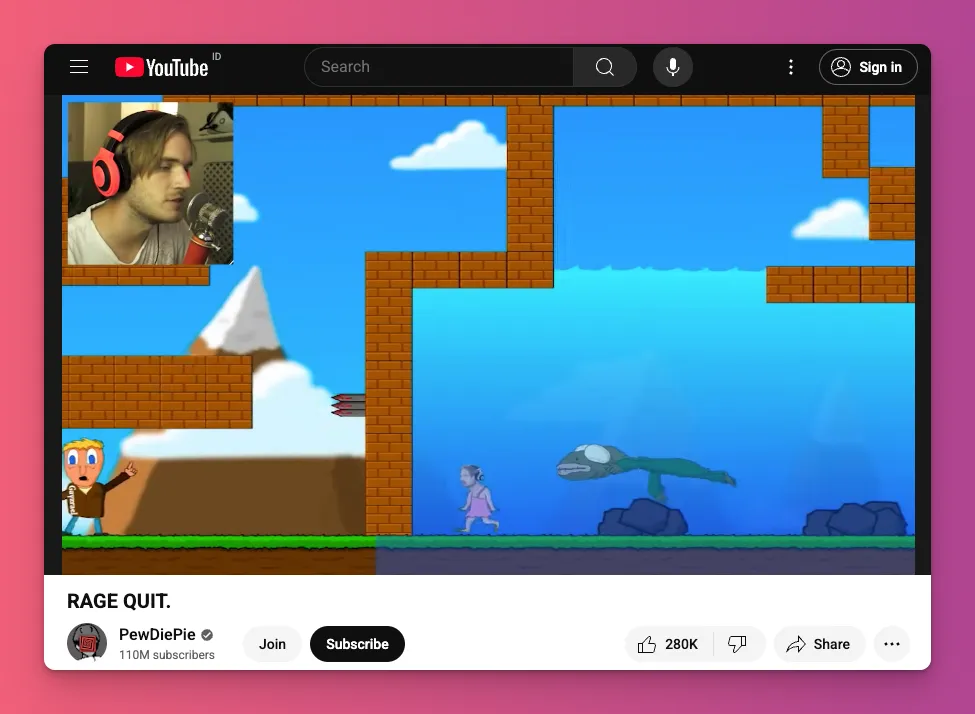 Alasan AFK sering karena rage quit seperti terjadi sama Pewdiepie