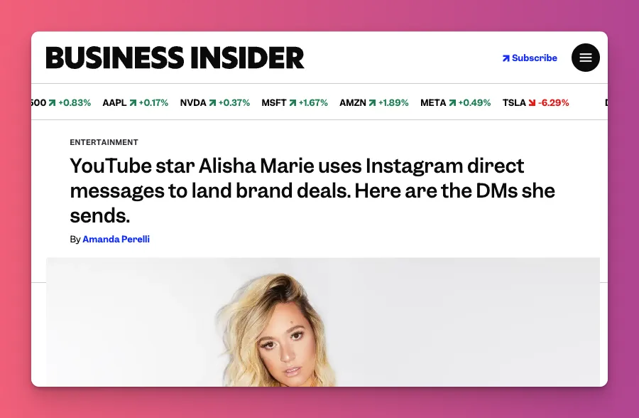 Alisha Marie, a top YouTuber who once worked with BMW and Starbucks as an influencer